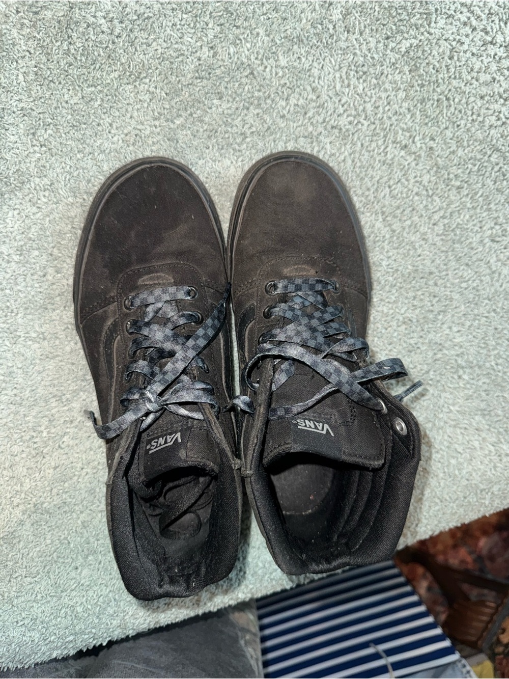 Vans womens Black Suede Skate Shoes
